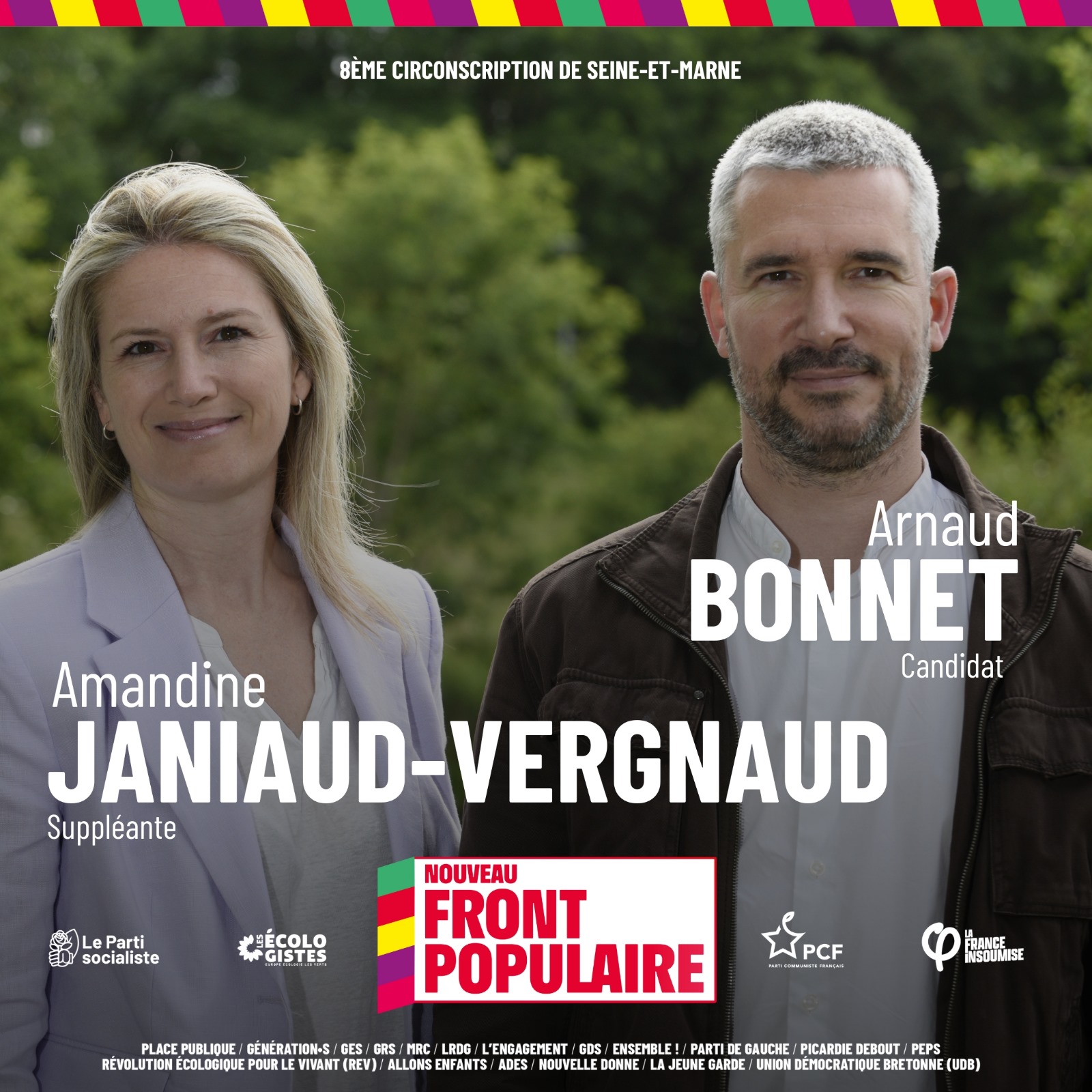 Arnaud BONNET candidat pour le Nouveau Front Populaire, 8ème circonscription de Seine-et-Marne, Élections législatives 2024
