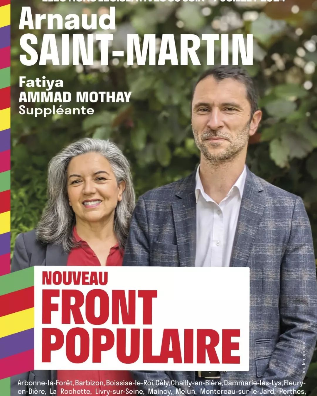 Arnaud SAINT-MARTIN candidat pour le Nouveau Front Populaire, 1ère circonscription de Seine-et-Marne, Élections législatives 2024