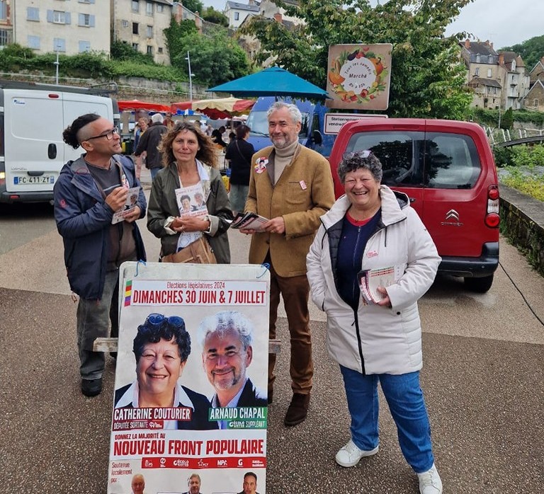 Catherine COUTURIER candidate pour le Nouveau Front Populaire, circonscription de la Creuse, Élections législatives 2024