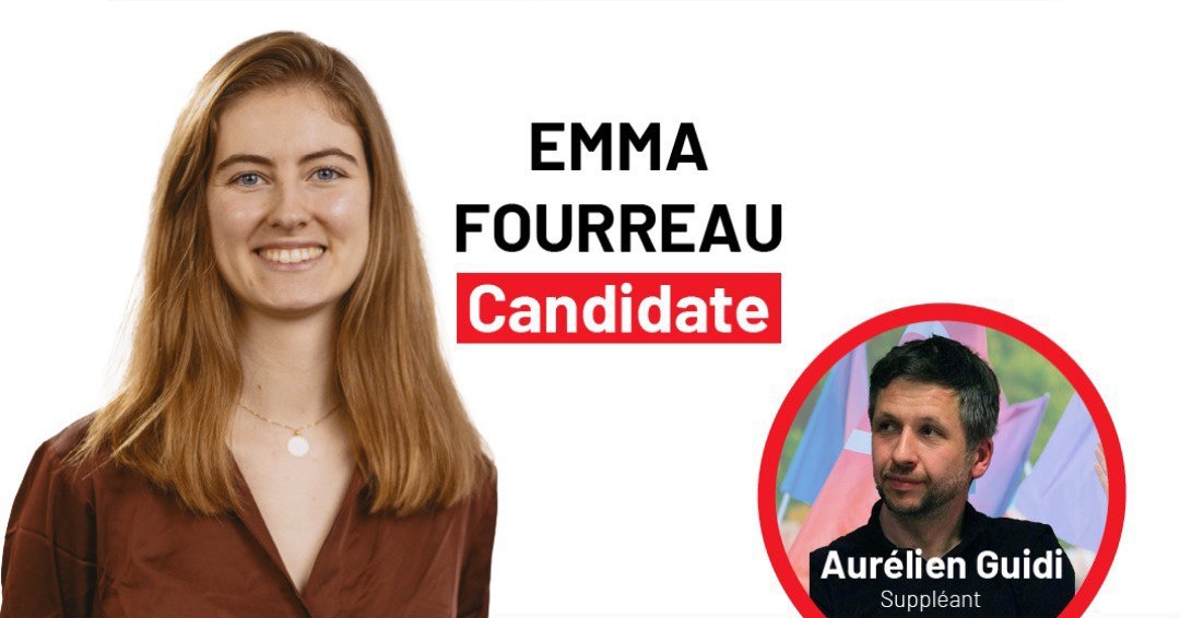 Emma FOURREAU candidate pour le Nouveau Front Populaire, 1ère circonscription du Calvados, Élections législatives 2024