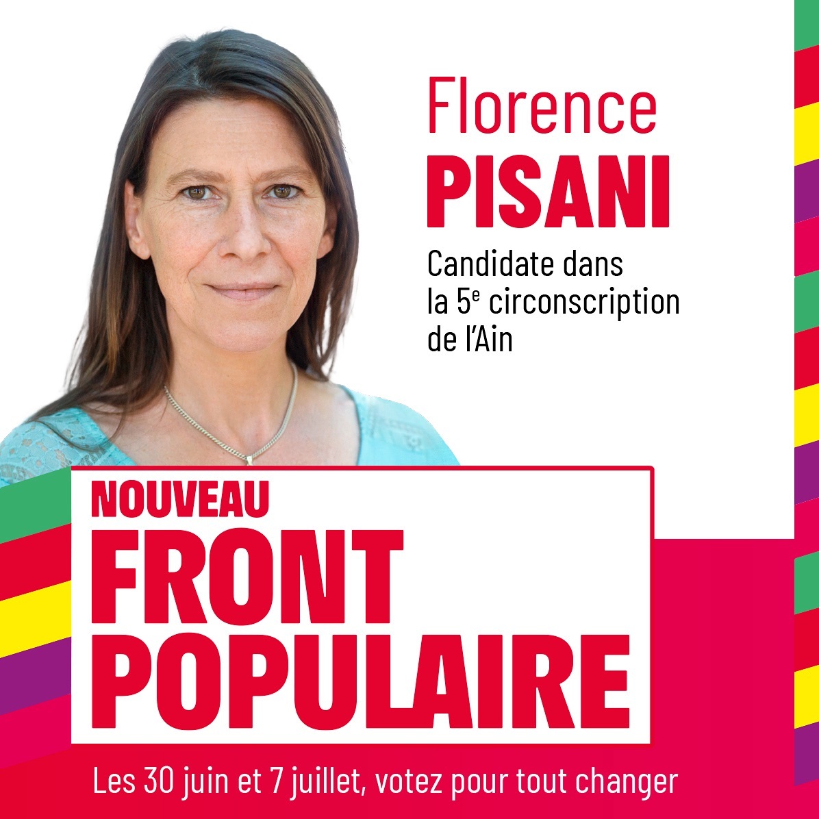 Florence PISANI candidate pour le Nouveau Front Populaire, 5ème circonscription de l'Ain