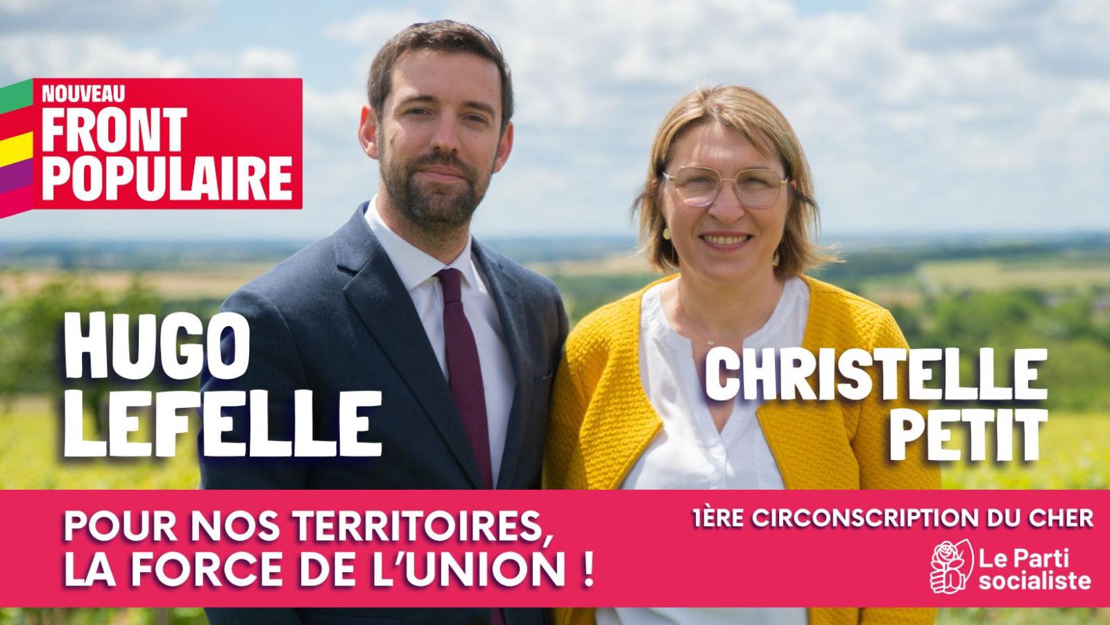 Hugo LEFELLE candidat pour le Nouveau Front Populaire, 1ère circonscription du Cher, Élections législatives 2024
