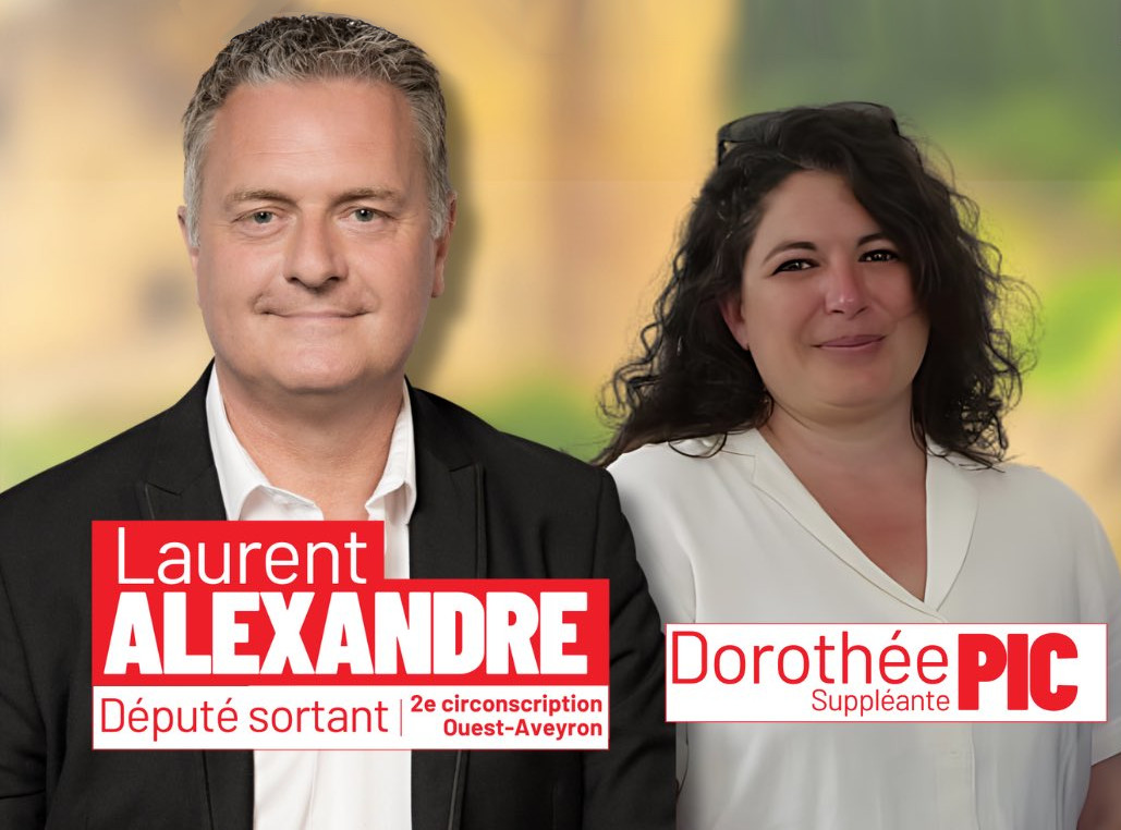 Laurent ALEXANDRE candidat pour le Nouveau Front Populaire, 2ème circonscription de l'Aveyron, Élections législatives 2024