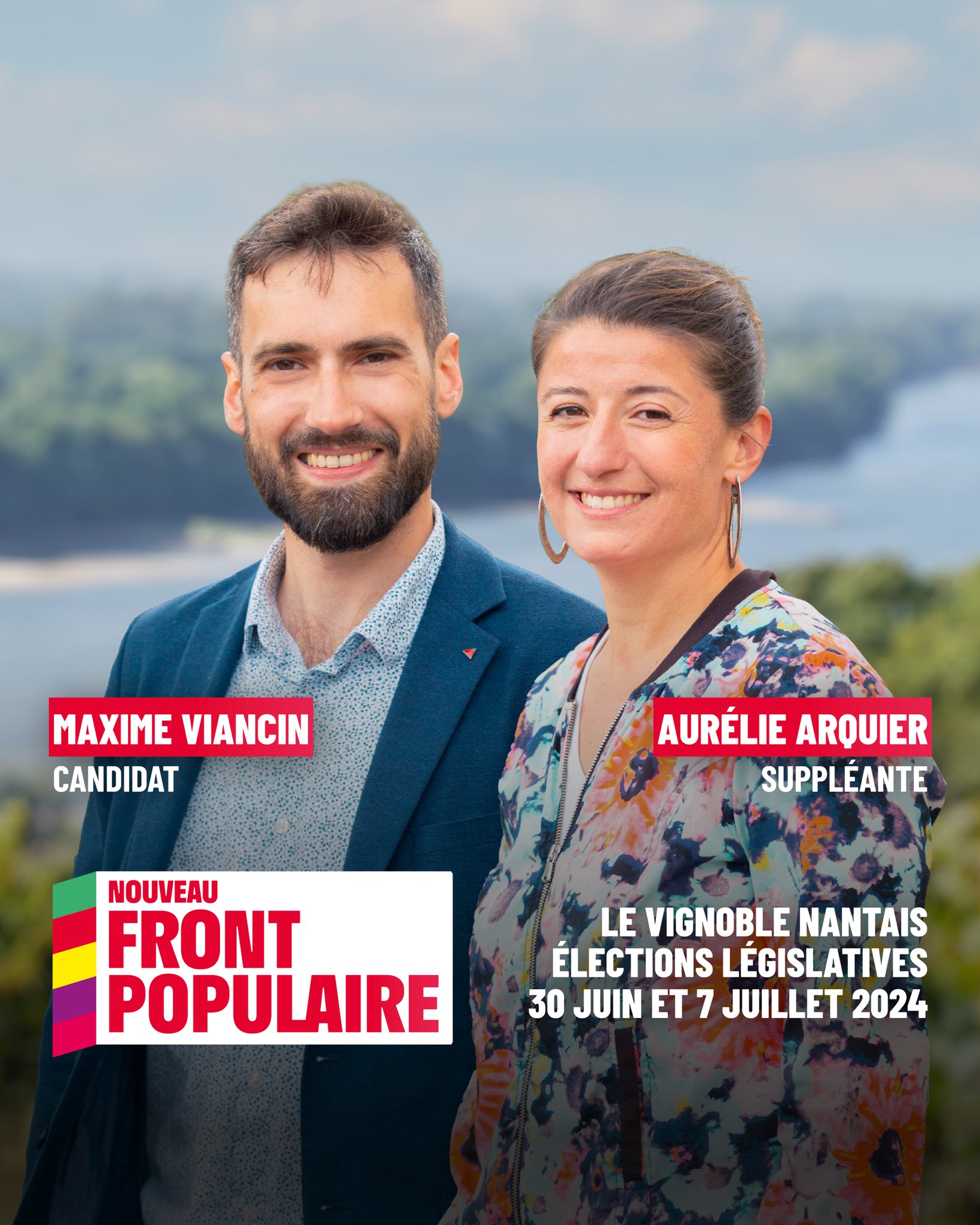 Maxime VIANCIN candidat pour le Nouveau Front Populaire, 10ème circonscription de la Loire-Atlantique, Élections législatives 2024