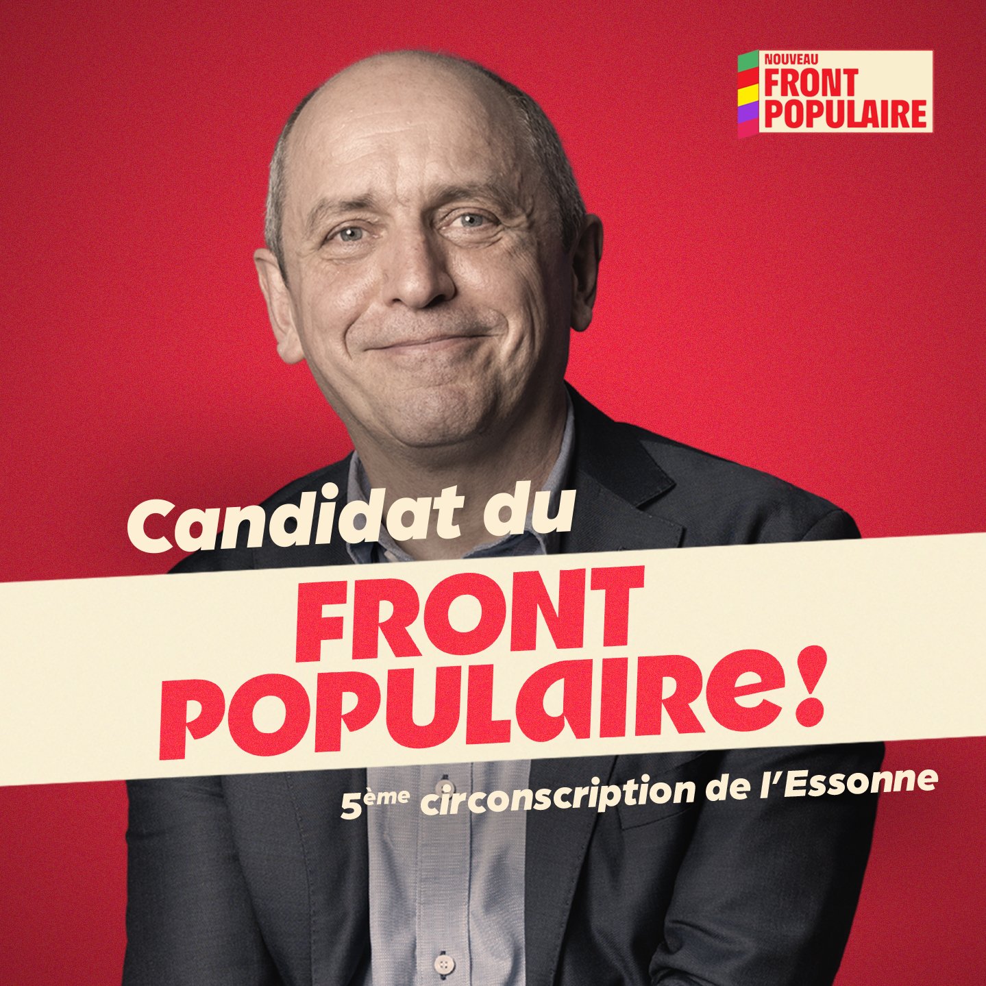 Pierre LARROUTUROU candidat pour le Nouveau Front Populaire, 5ème circonscription de l'Essonne